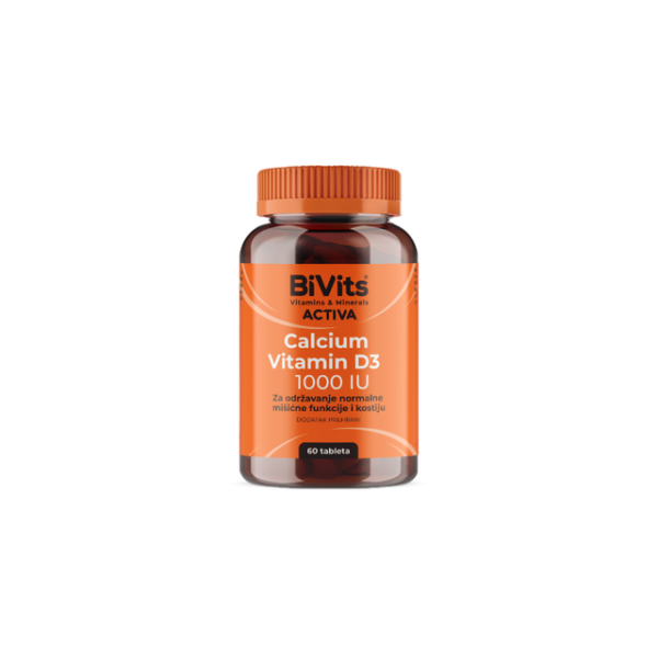 BiVits ACTIVA® Calcium Vitamin D3 1000 IU A60