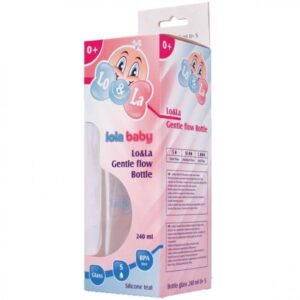 Lo&La boca staklo slow flow 240ml 0+mj ROZA